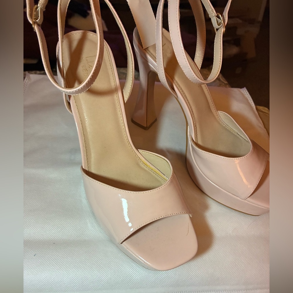 Gianni Bini Blush Strappy Heels